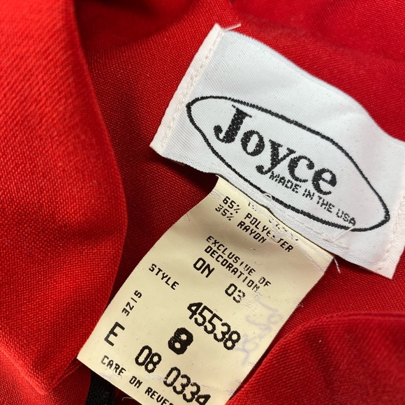 Vintage 80s Joyce checkered abstract bomber jacket - Picture 4 of 5